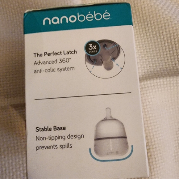 NANOBEBE Silicone Baby Bottle BPA Free Anti Colic Venting 360 Degree 5oz NEW - Picture 2 of 6